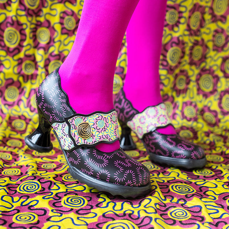 John Fluevog and Zandra Rhodes collaborate on Spring/Summer '22