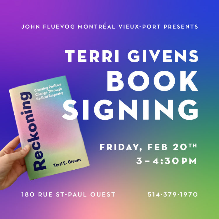 Terri Givens  Reckoning  Book Signing at Fluevog Montréal Vieux-Port on February 20th