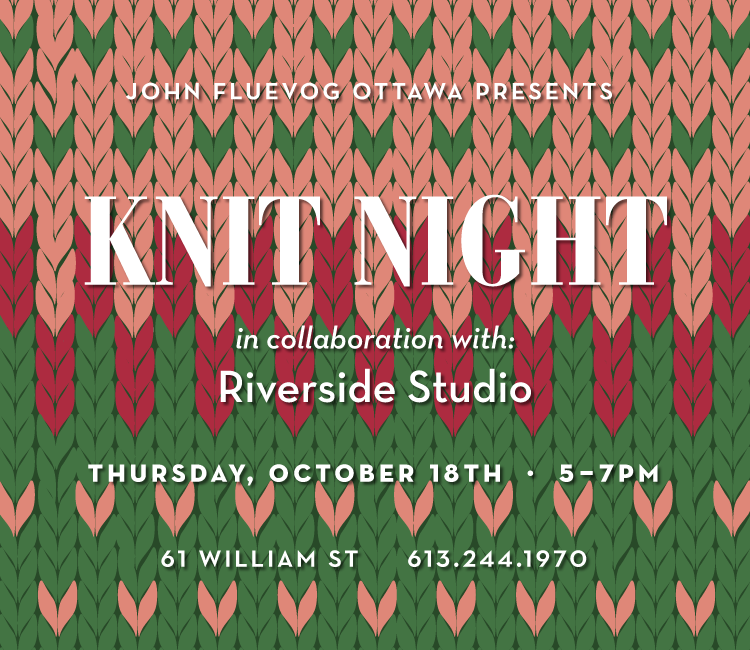 Knit Night at Fluevog Ottawa