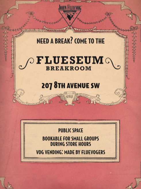 Need a break? Come to Calgary's Flueseum Breakroom