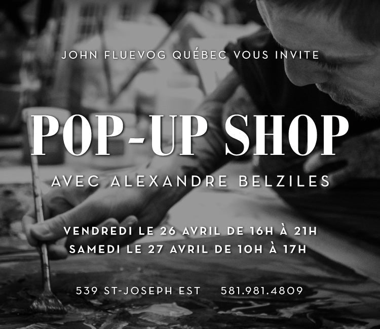 Pop-up Shop with Alexandre Belziles in Québec
