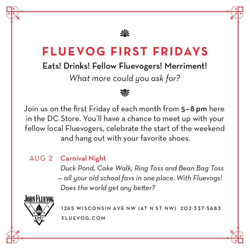 August Fluevog First Fridays at Washington DC
