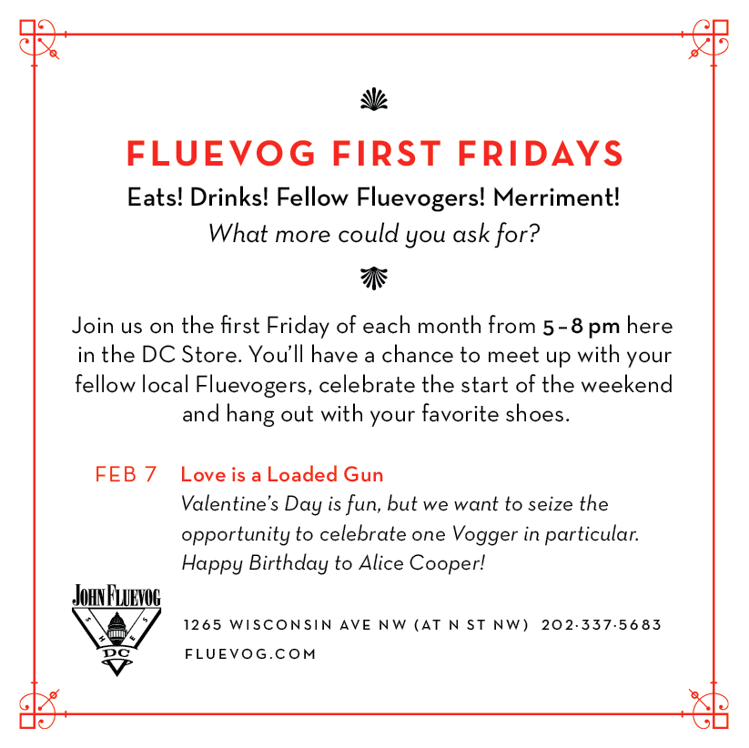 February Fluevog First Fridays at Washington DC