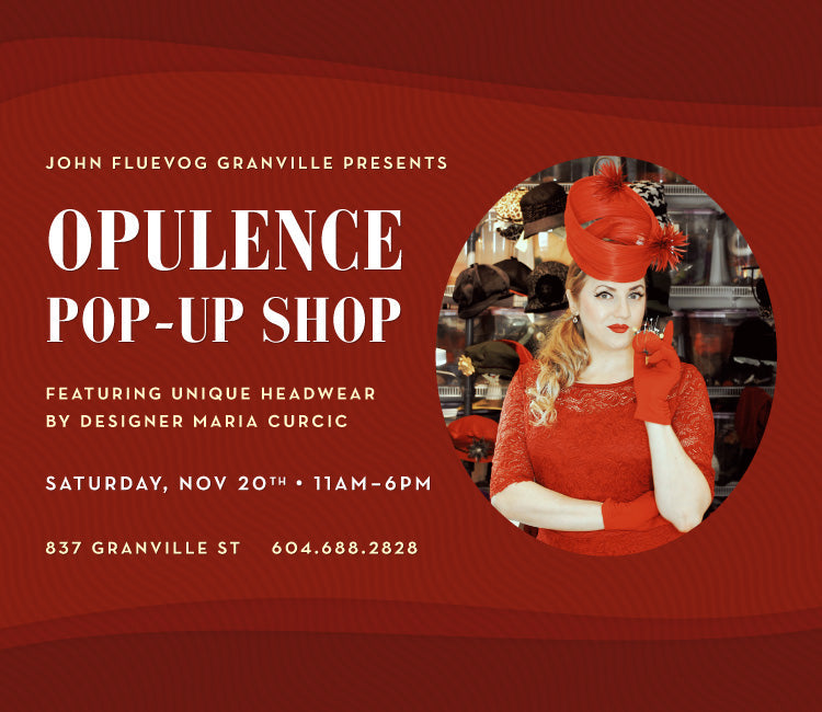 Opulence Pop-Up Shop at Fluevog Granville