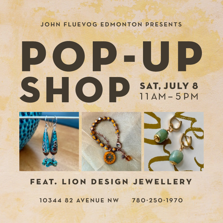 Lion Design Jewellery Pop-Up at Fluevog Edmonton on July 8th