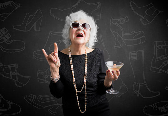 John Fluevog invites siver-haired patrons for a Silver Style party in Gastown