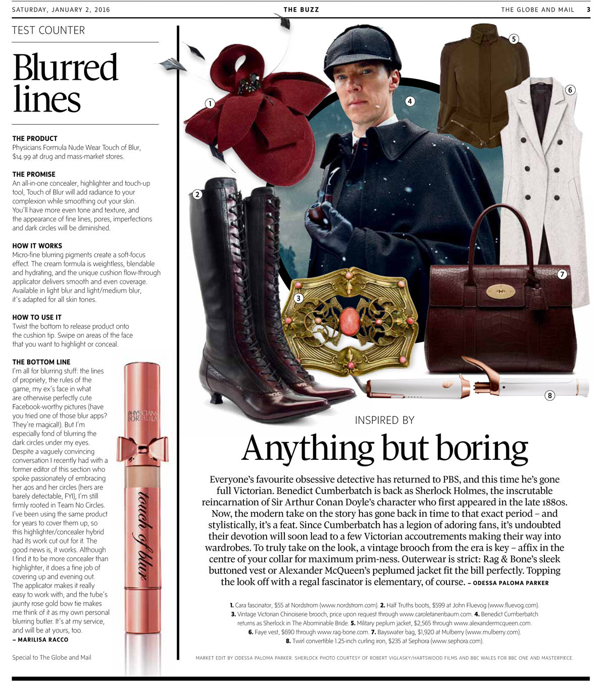 Globe and Mail   January 2016