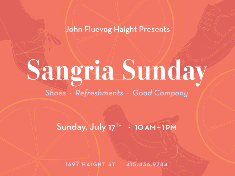 Sangria Sunday at Fluevog Haight St