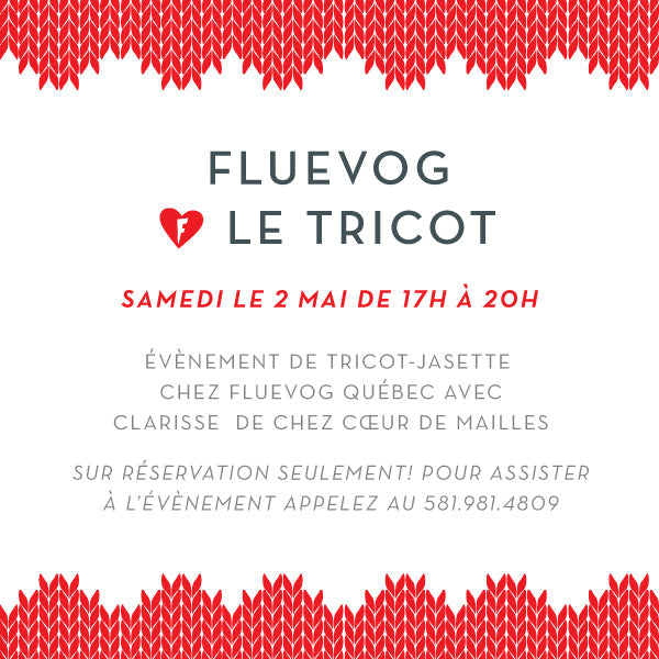 Knit Night with Coeur de Mailles at Fluevog Quebec