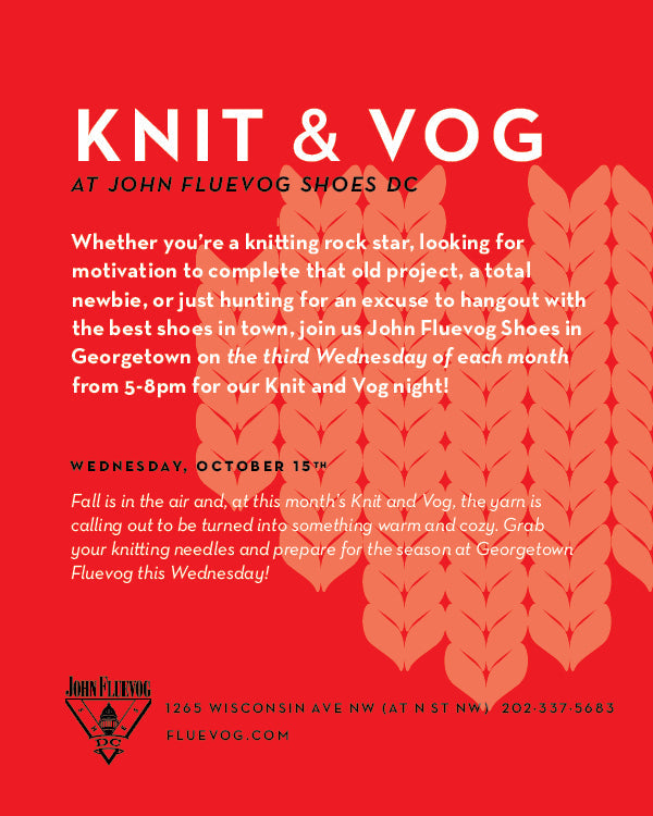 Knit & Vog on Oct 15 at Fluevog DC