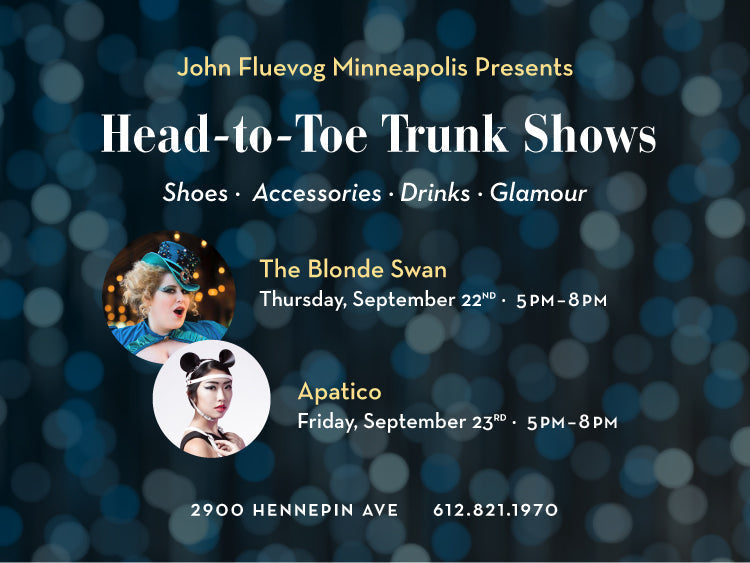 Head-to-toe Trunk Shows at Fluevog Minneapolis