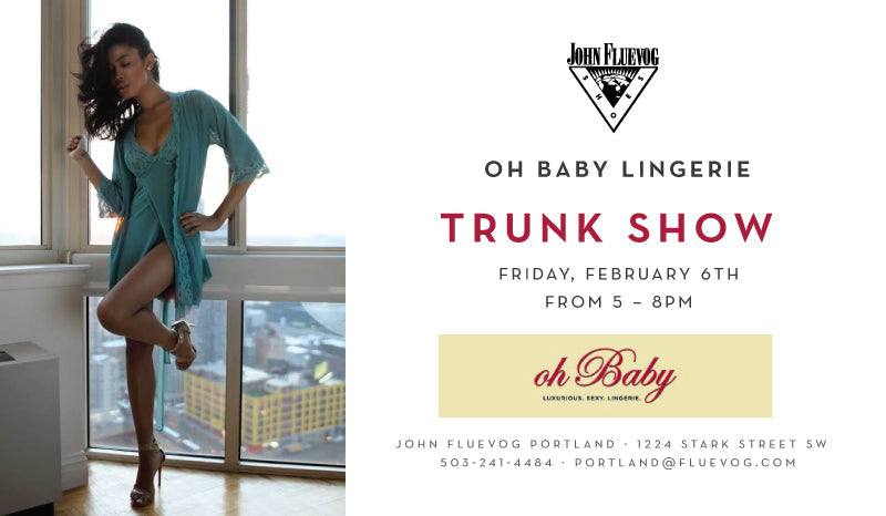 Oh Baby Trunk Show at Fluevog Portland