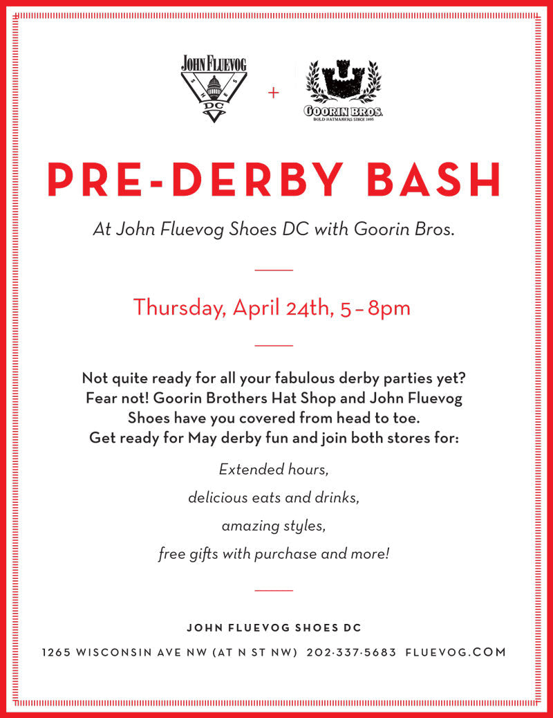 Event: Pre-Derby Bash with Goorin Bros.