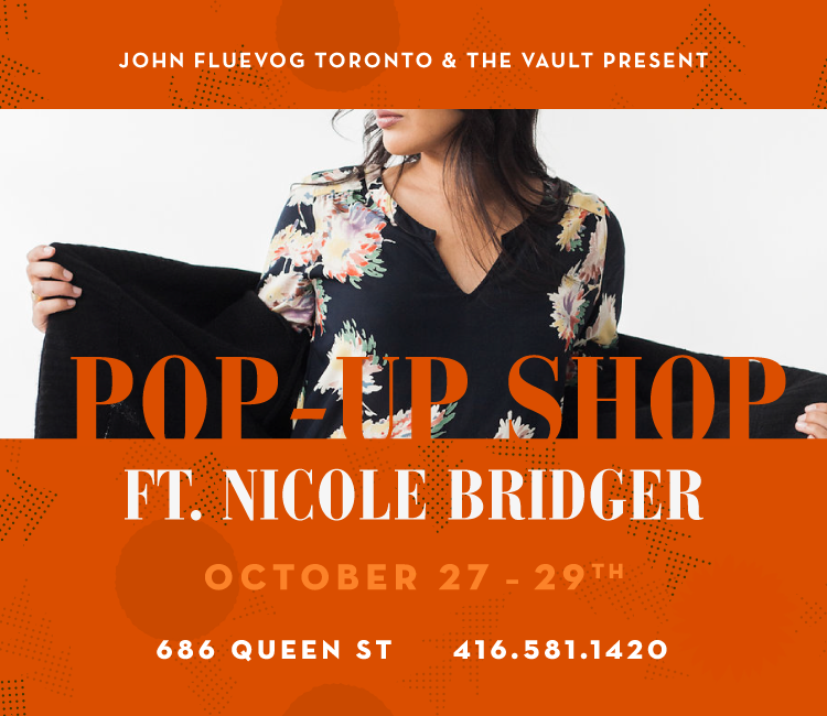 Nicole Bridger Pop-up Shop in Toronto