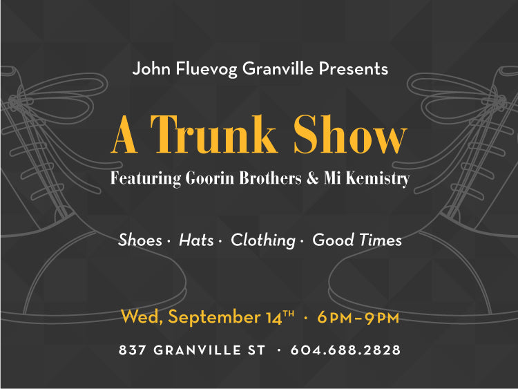 Trunk Show at Fluevog Granville