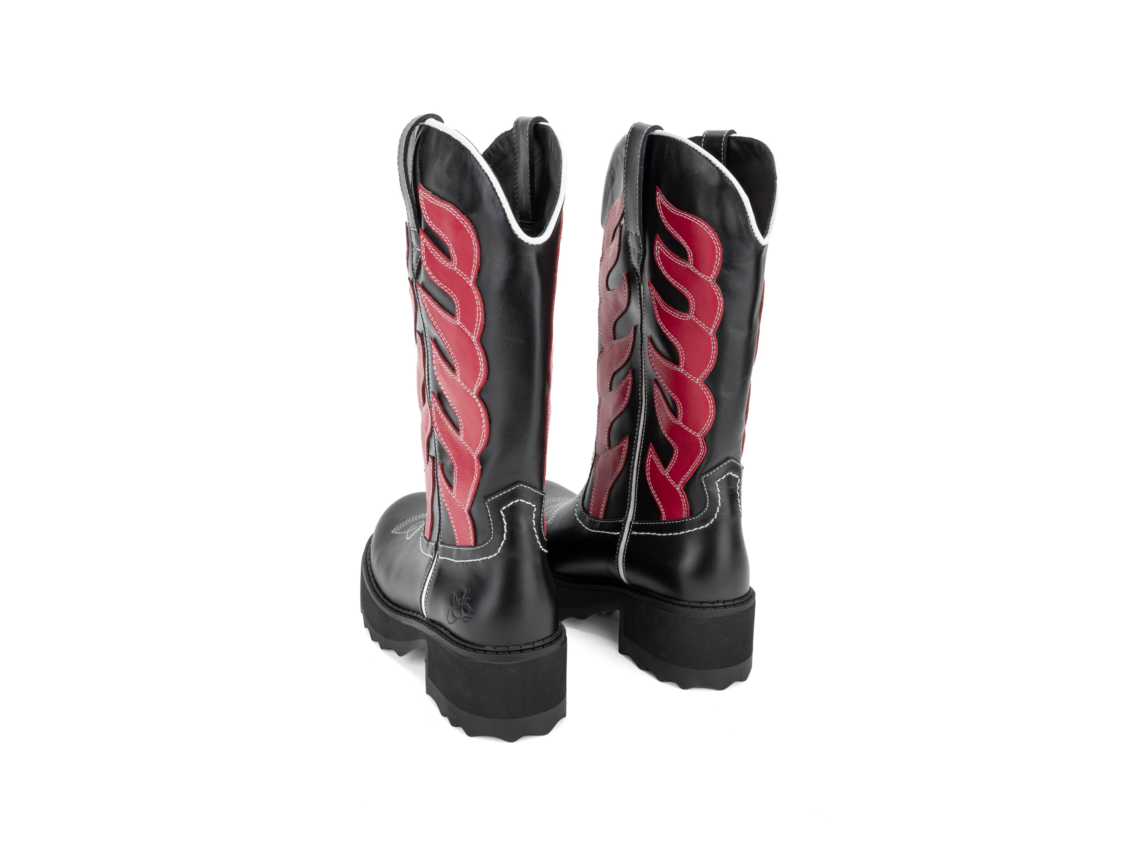 Cowboy High - Black/Red