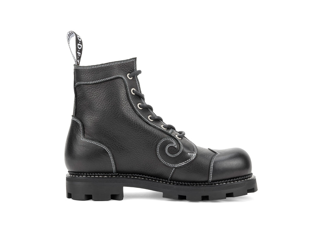 Derby Swirl (6 Eye) - Black