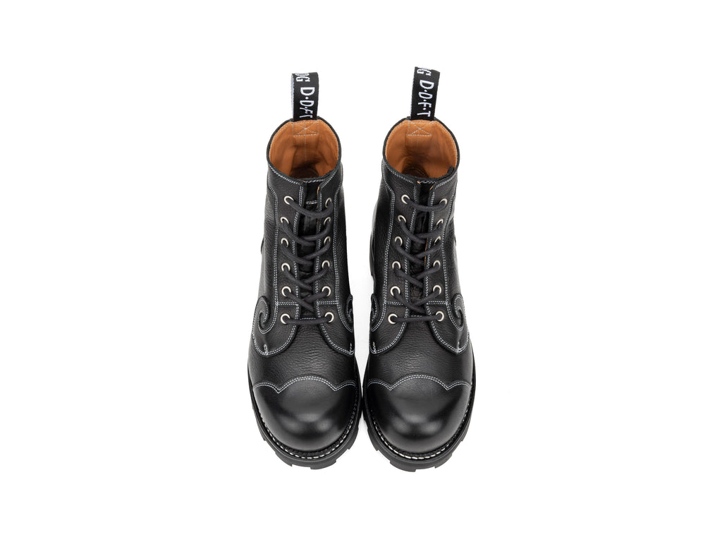 Derby Swirl (6 Eye) - Black