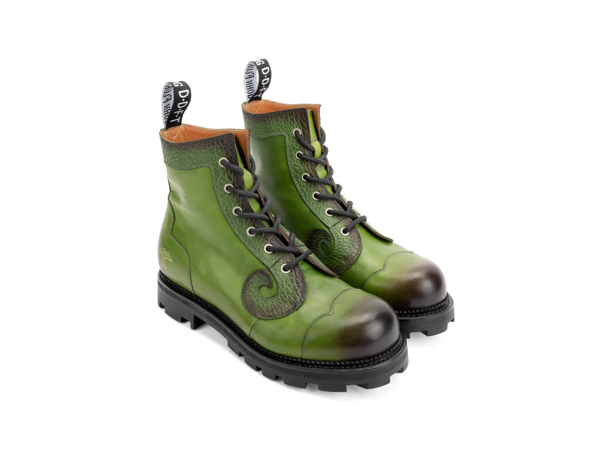 Derby Swirl (6 Eye) - Green