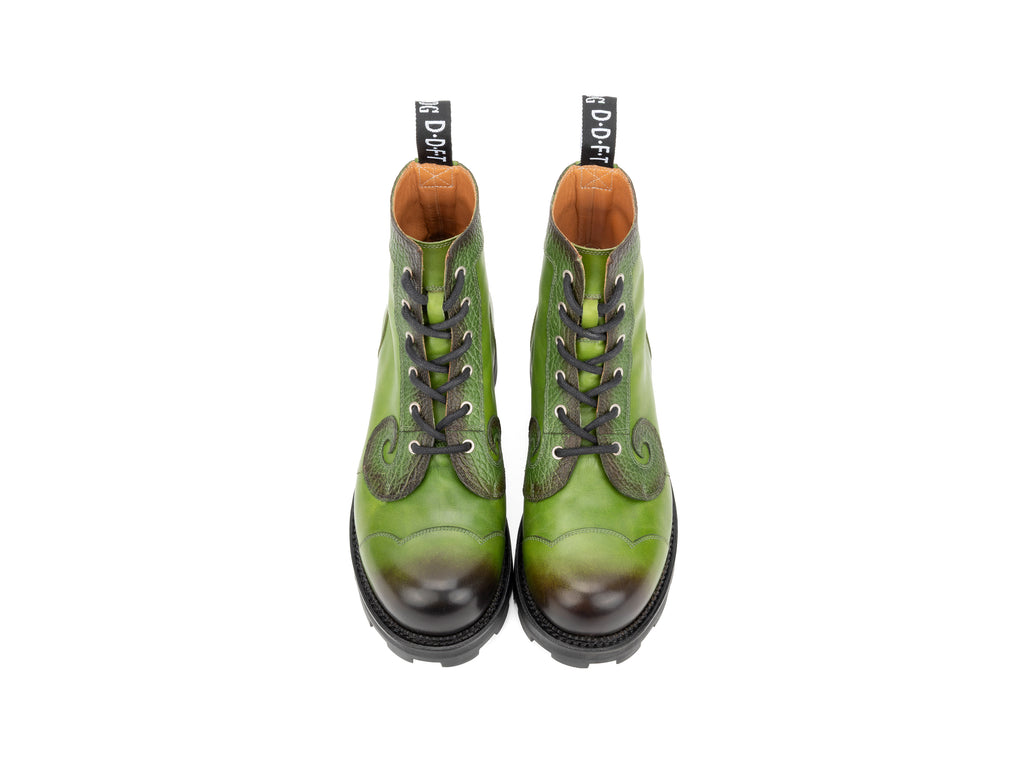 Derby Swirl (6 Eye) - Green