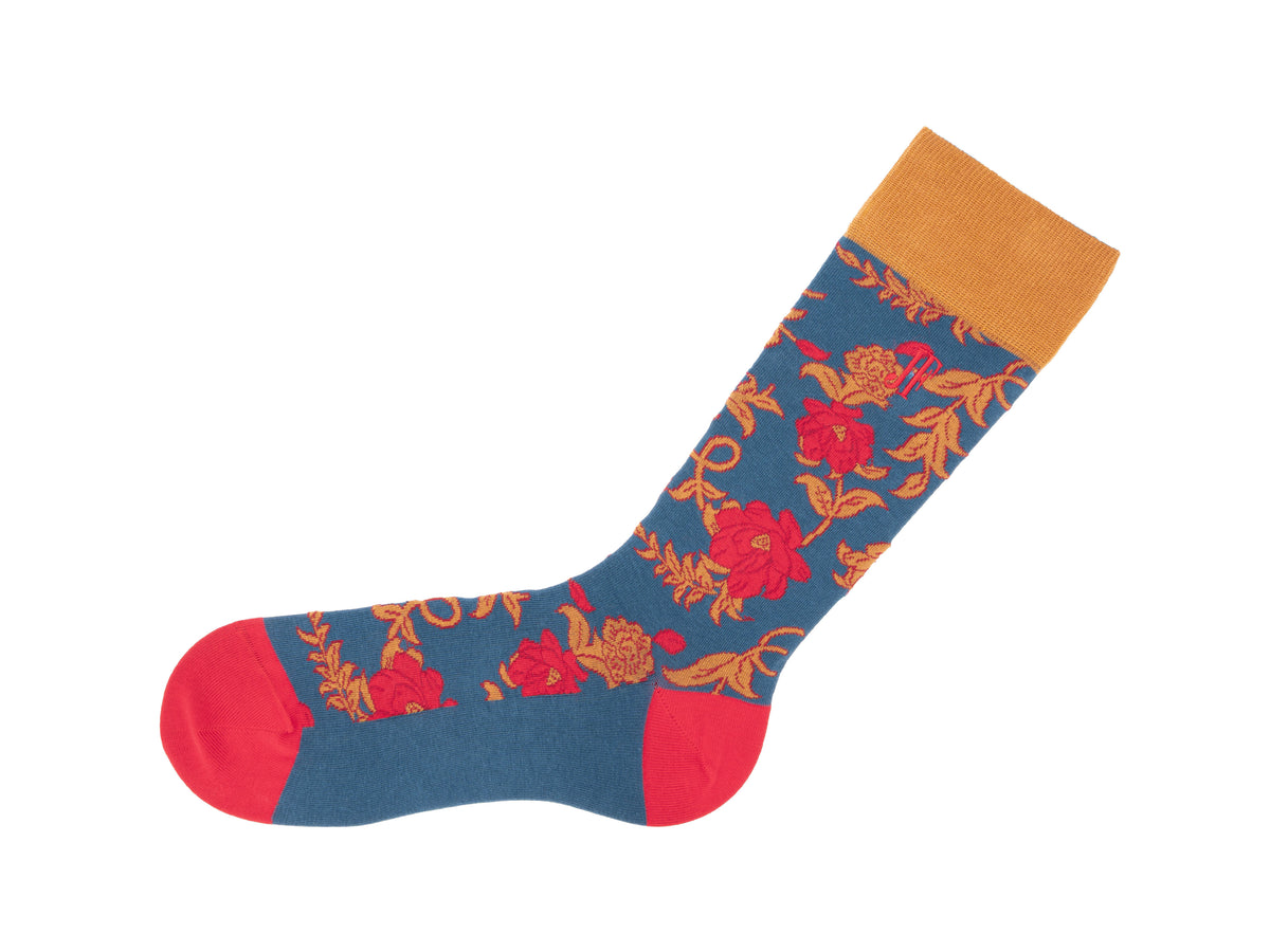 Xay Xay Vog Socks - Navy/Mustard