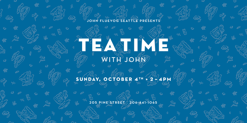 Tea Time with John at Fluevog Seattle