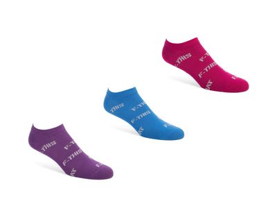 Xay-Ha Vog Socks (3-Pack) - Purple/Blue/Pink