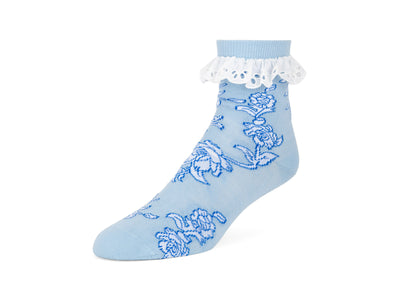 Jambi Vog Socks - Blue/White