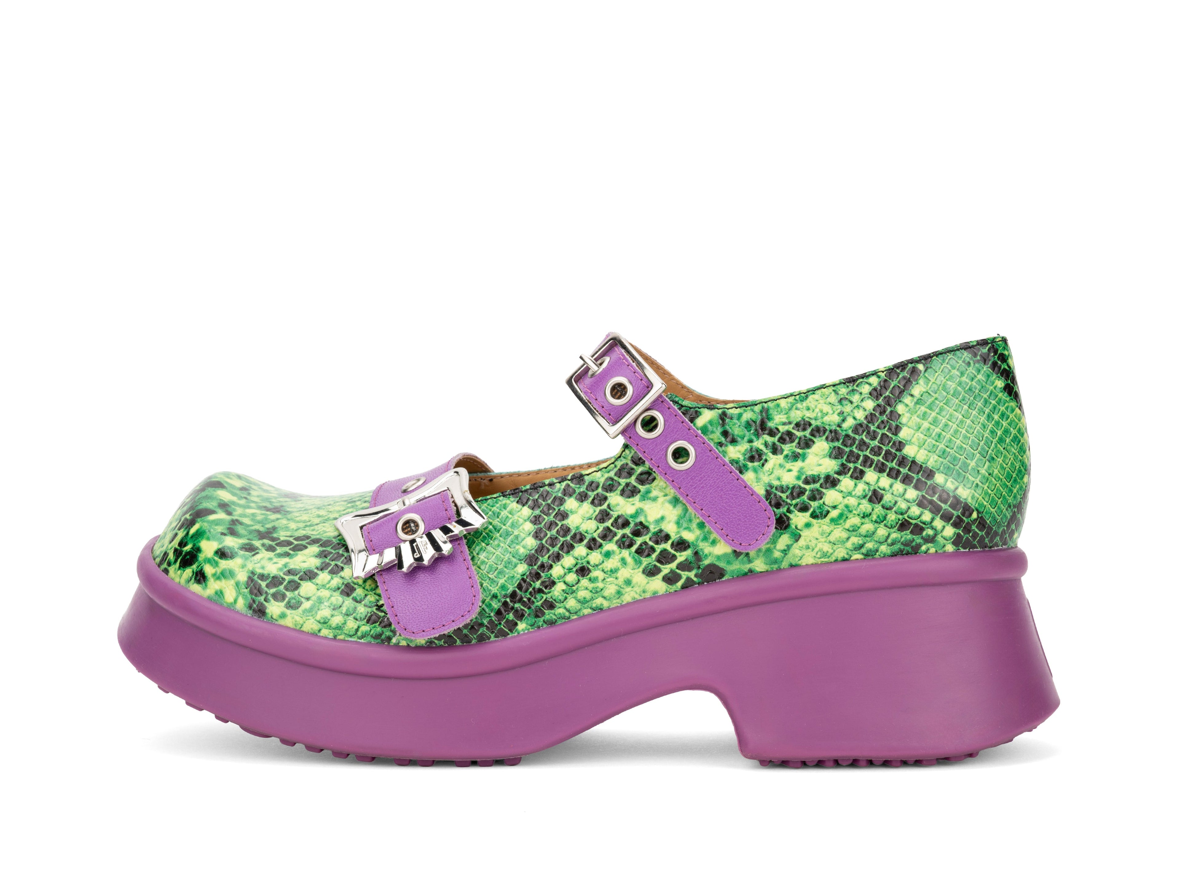 green,purple - Profile Outside View