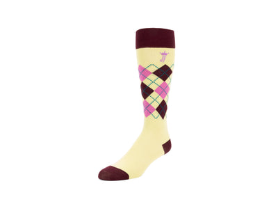 Maisey Vog Socks - Yellow/Burgundy/Pink