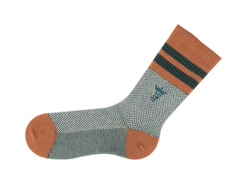 brown_green - Left Sock