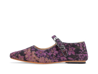 Pirouette - Purple Wool Floral