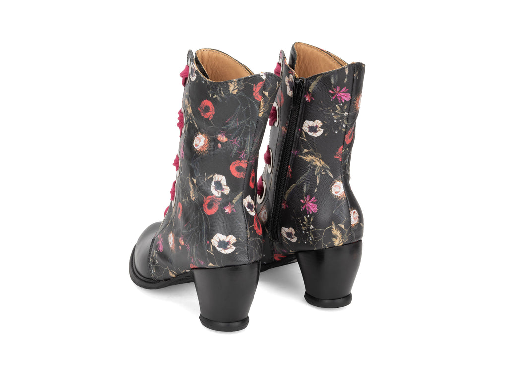 black_floral - Back View