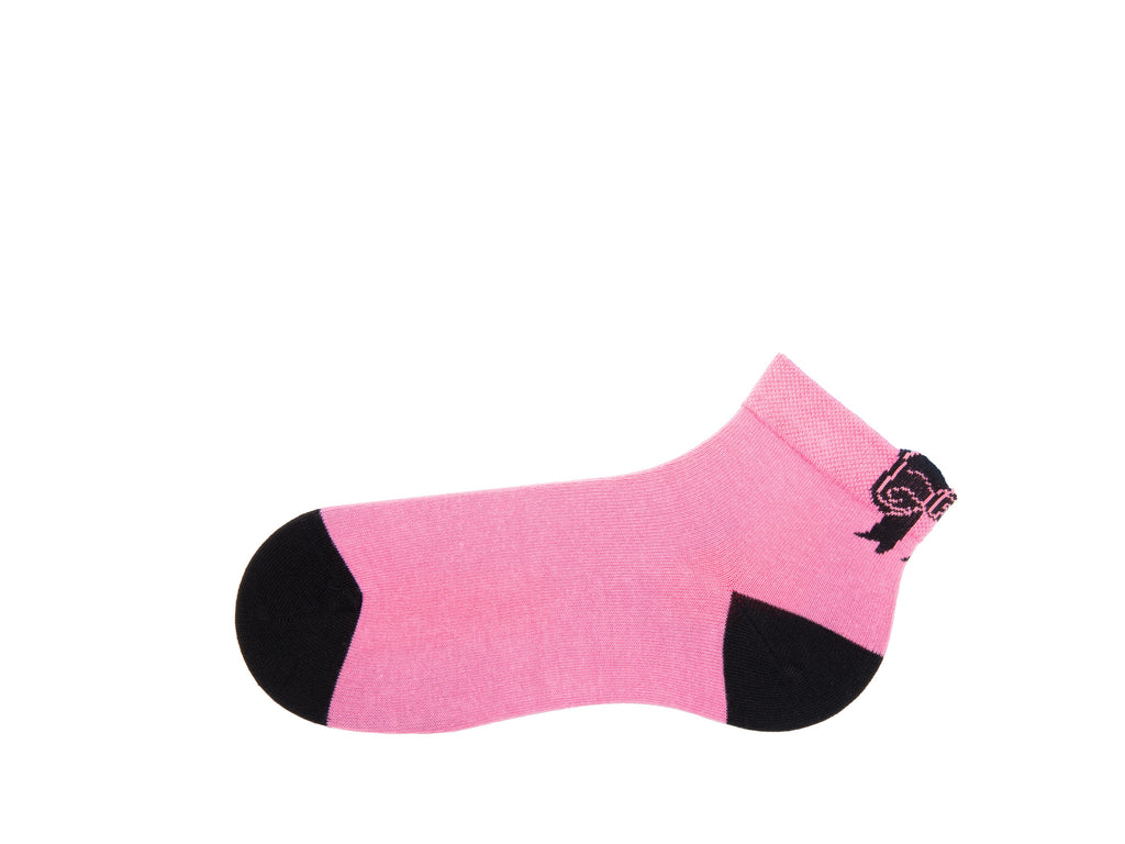 pink_black - Left Sock