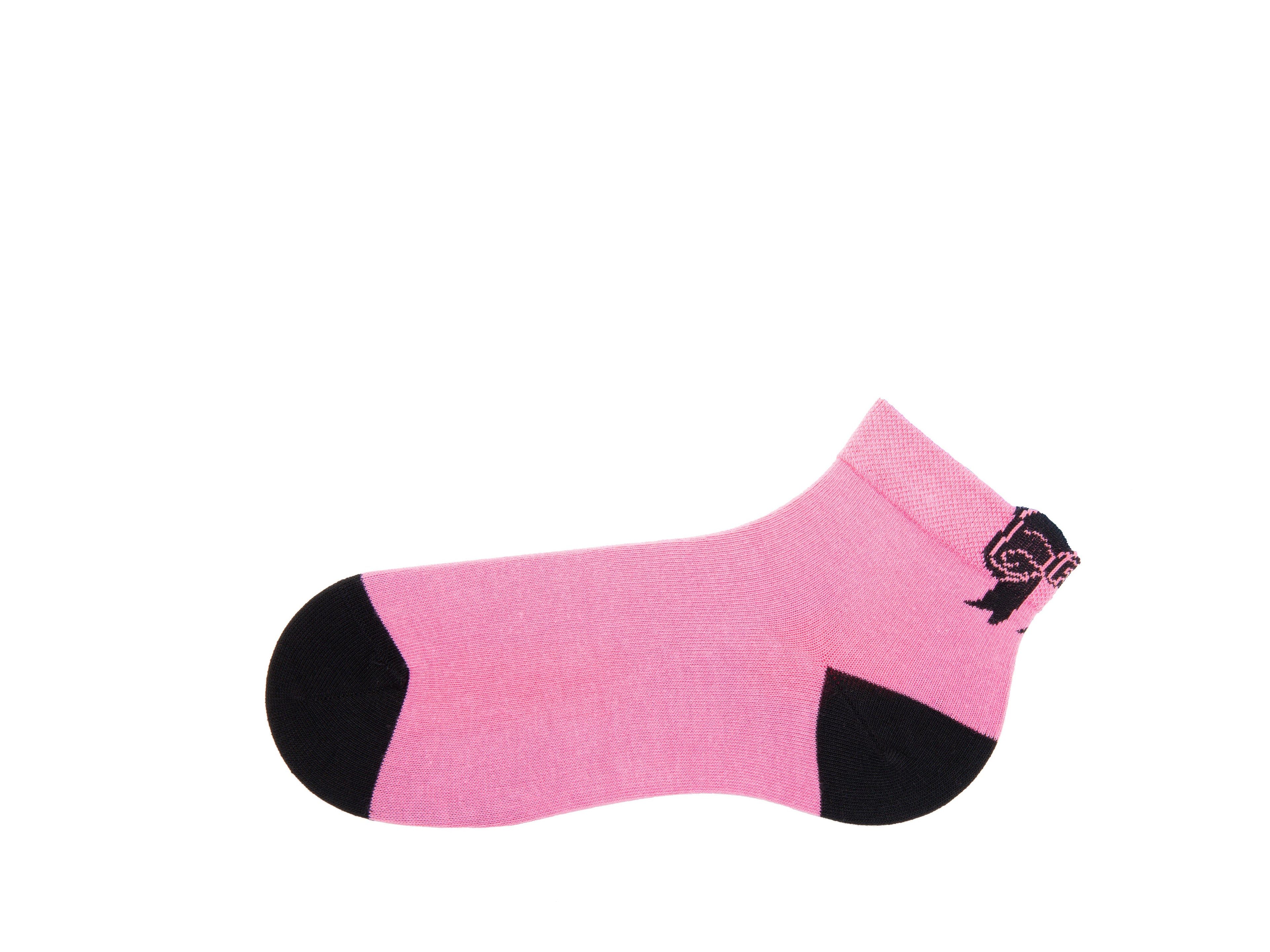 pink_black - Left Sock