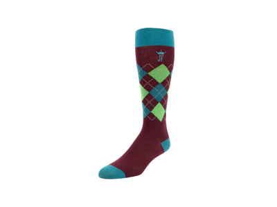 Maisey Vog Socks - Burgundy/Green/Teal