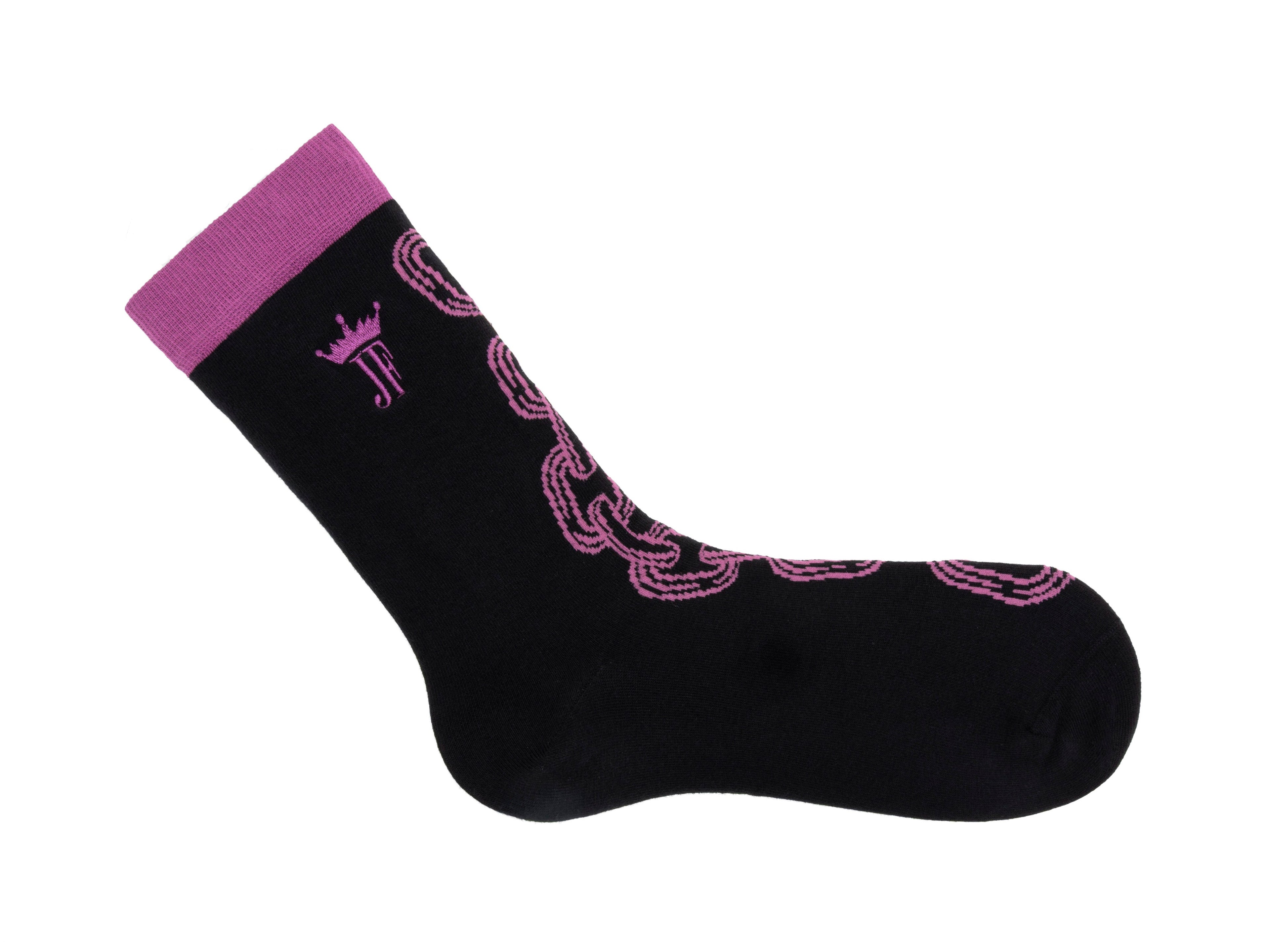 black_purple - Right Sock