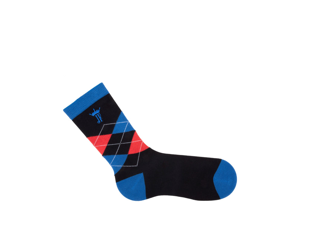 black_blue - Right Sock