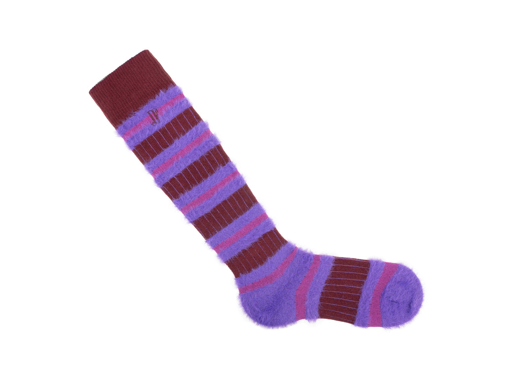 purple_burgundy - Right Sock