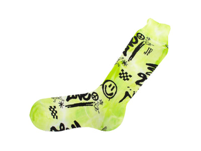 Wolfie Vog Socks - Green Tie-Dye