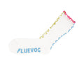 white,yellow,blue - Left Sock of the White Colourway