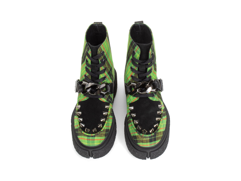 green_plaid - Top