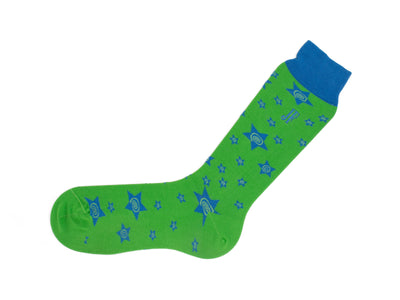 Potato Vog Socks - Green/Blue