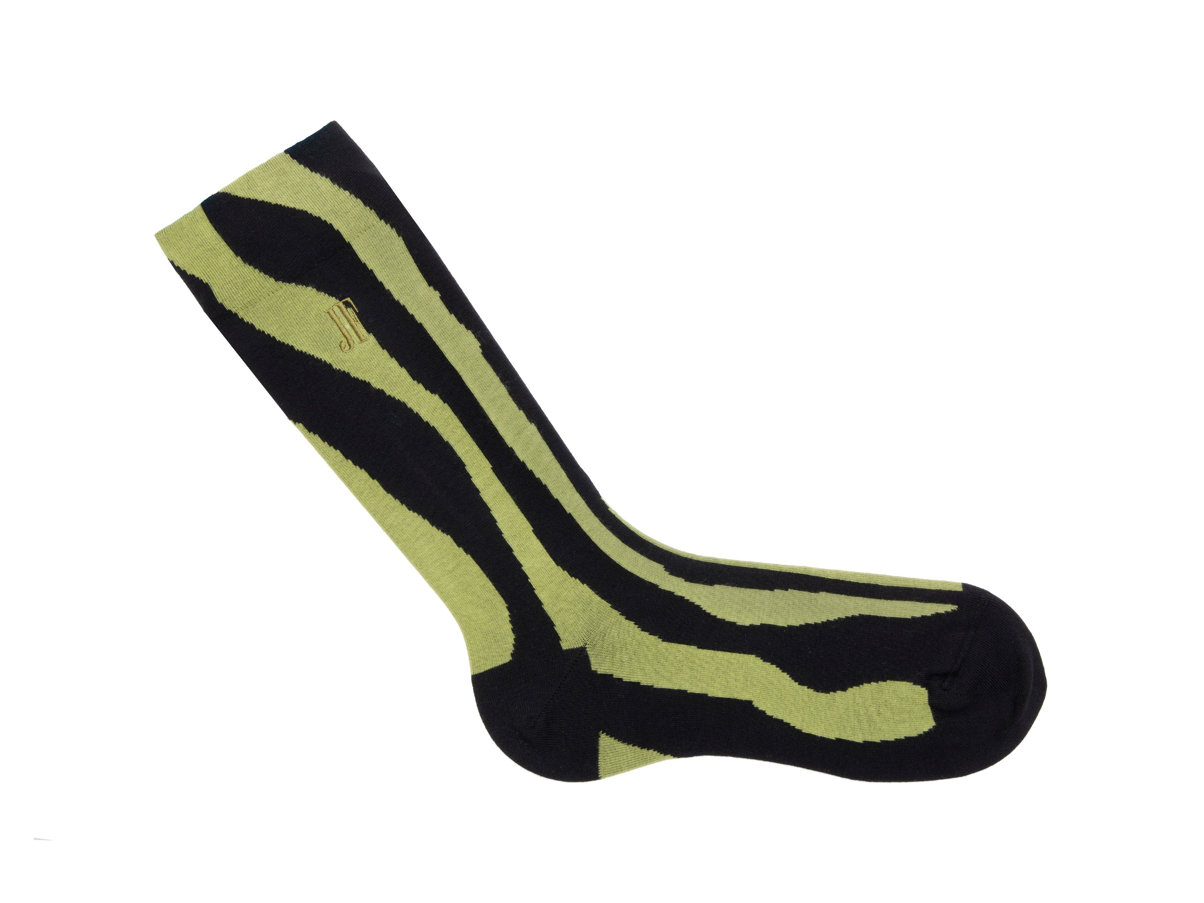 black_green - Right Sock