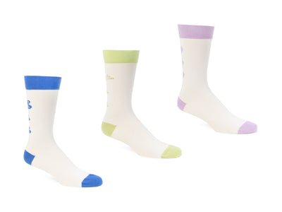 Baz Vog Socks (3-Pack) - Blue/Green/Purple