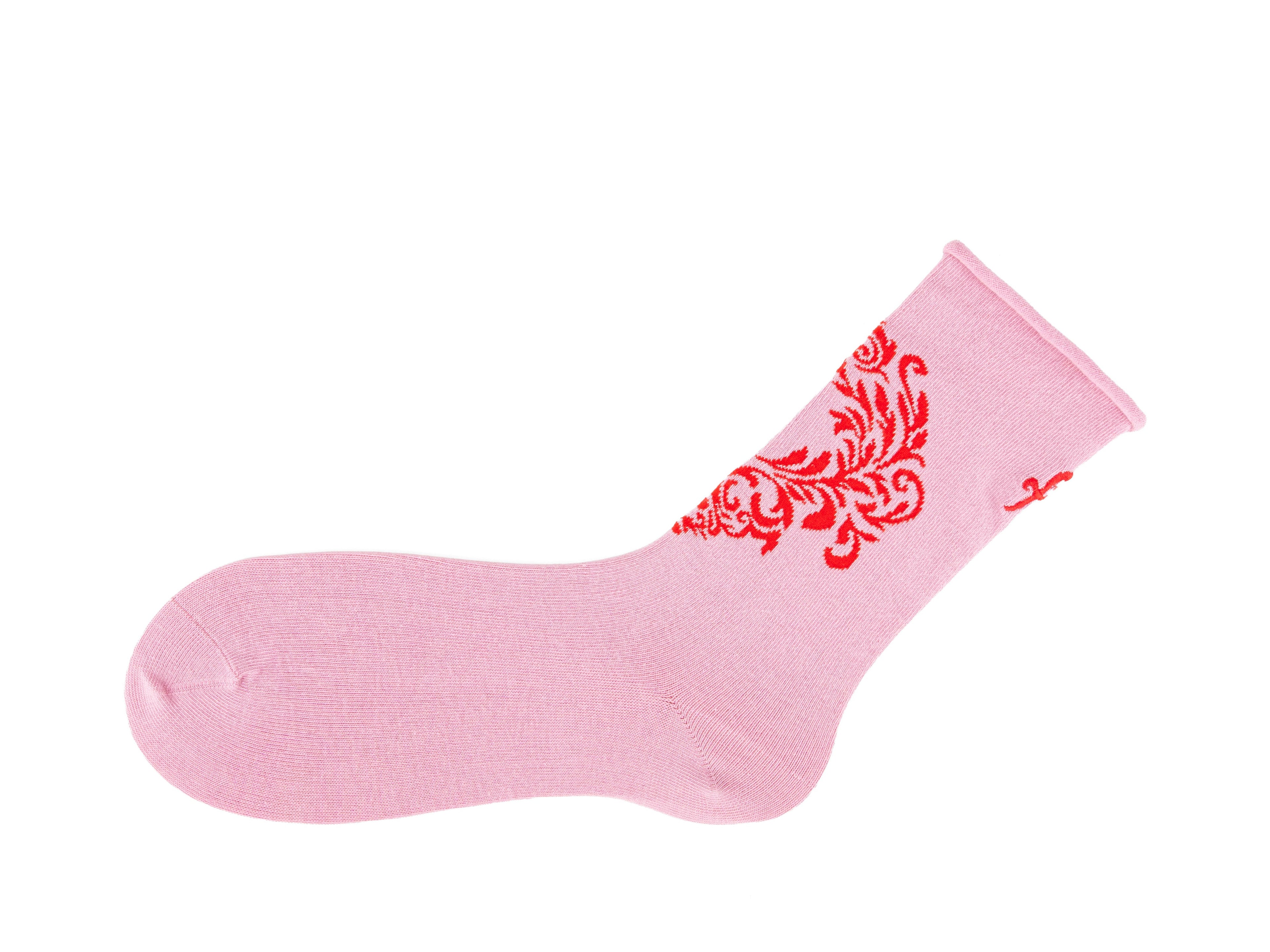 pink/red - Left Sock
