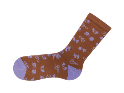 Boopy Vog Socks - Brown/Purple