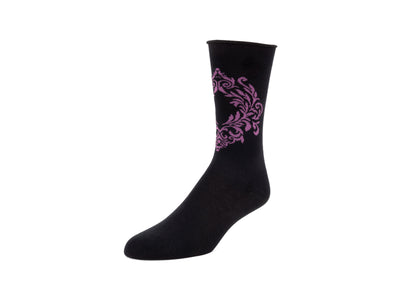 Poppy Vog Socks - Black/Purple