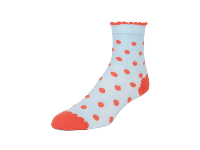 BoBo Vog Socks - Light Blue/Orange