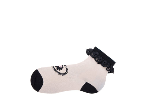 beige_black - Left Sock